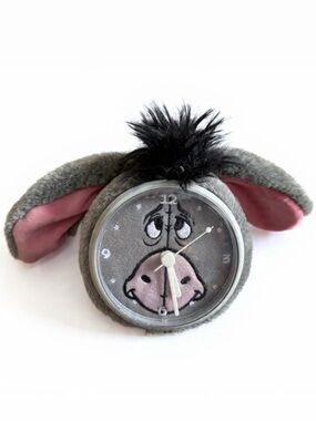 Vintage Walt Disney World Eeyore Plush Clock – Winnie the Pooh Collectible